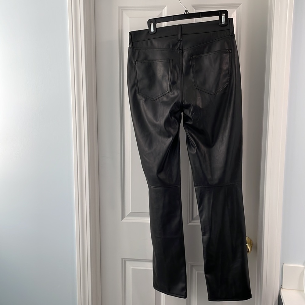 GAP - Faux Leather - Vintage Slim High Rise Pants - 30tall. Excellent condition - Picture 5 of 8
